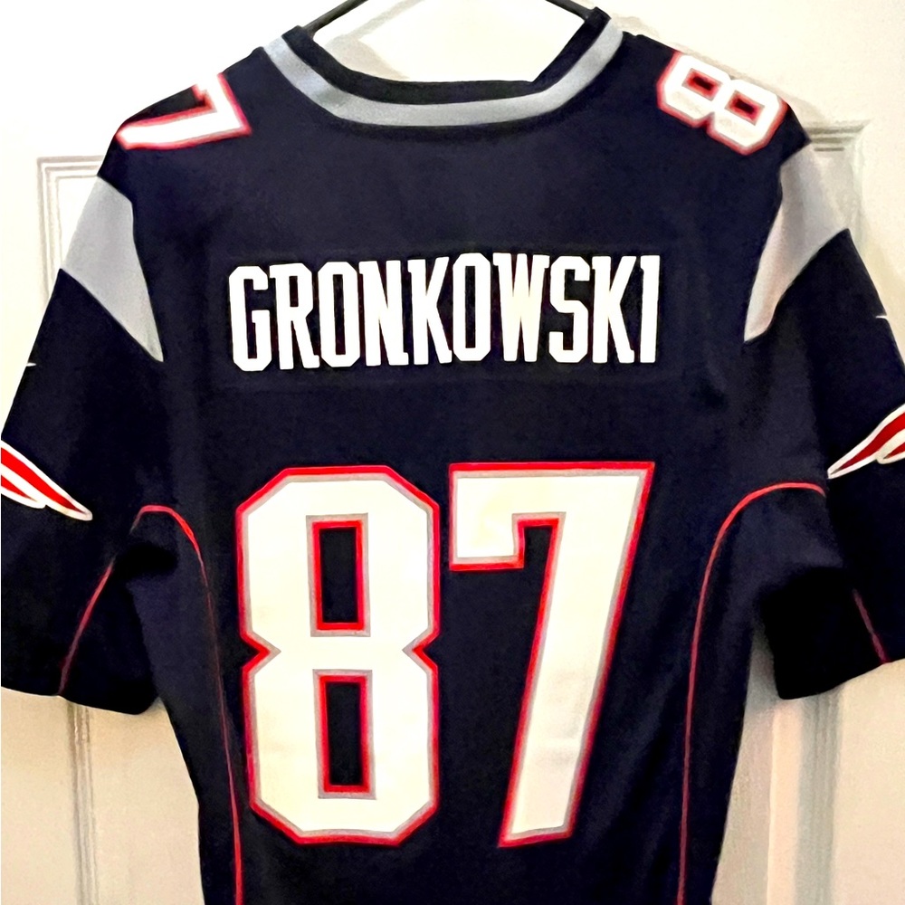 Nike NE Patriots #87 Gronkowski Navy Blue  Men’s NFL Jersey size small